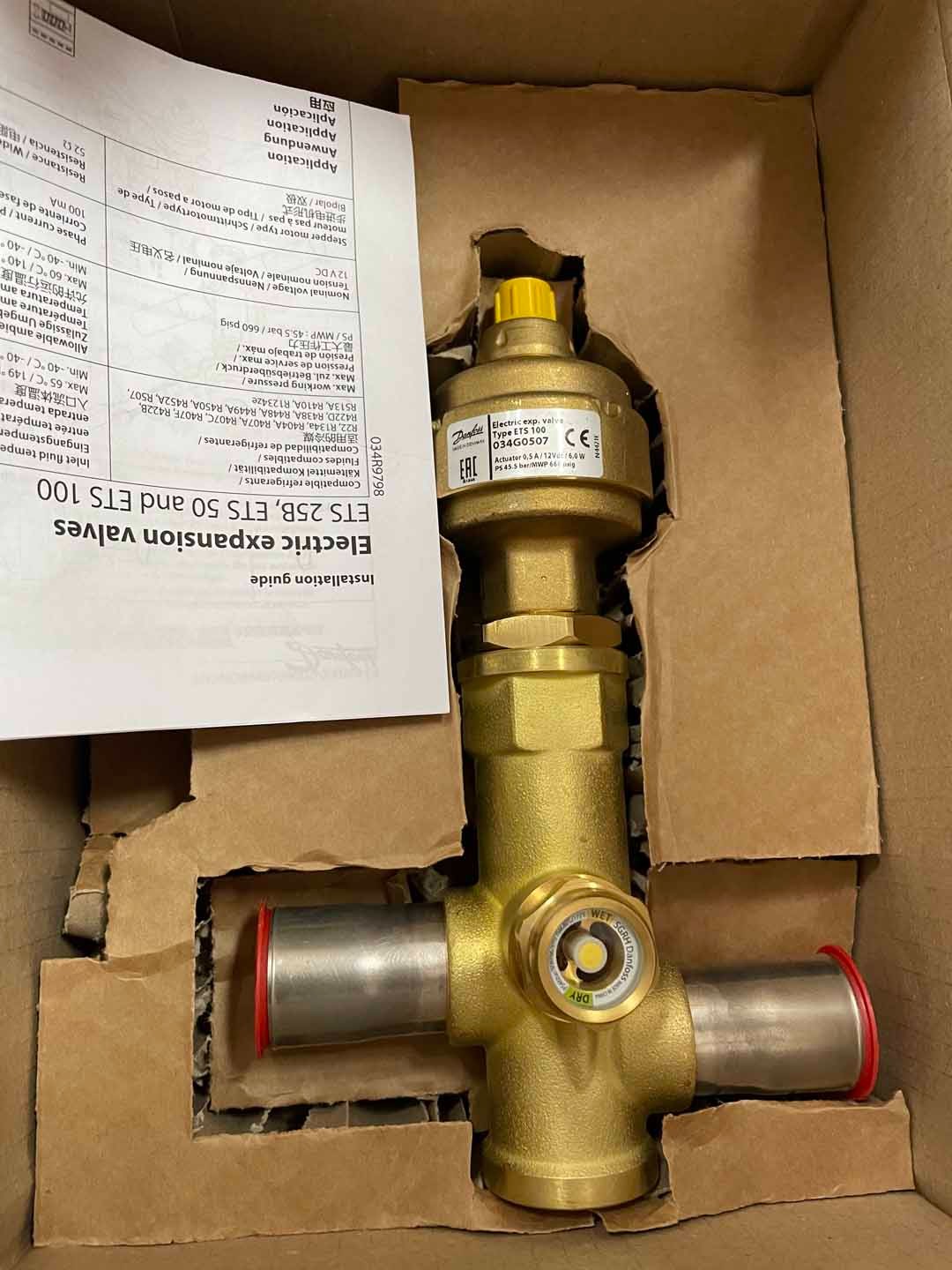 Danfoss Electric exp. valve ETS100 034G0507