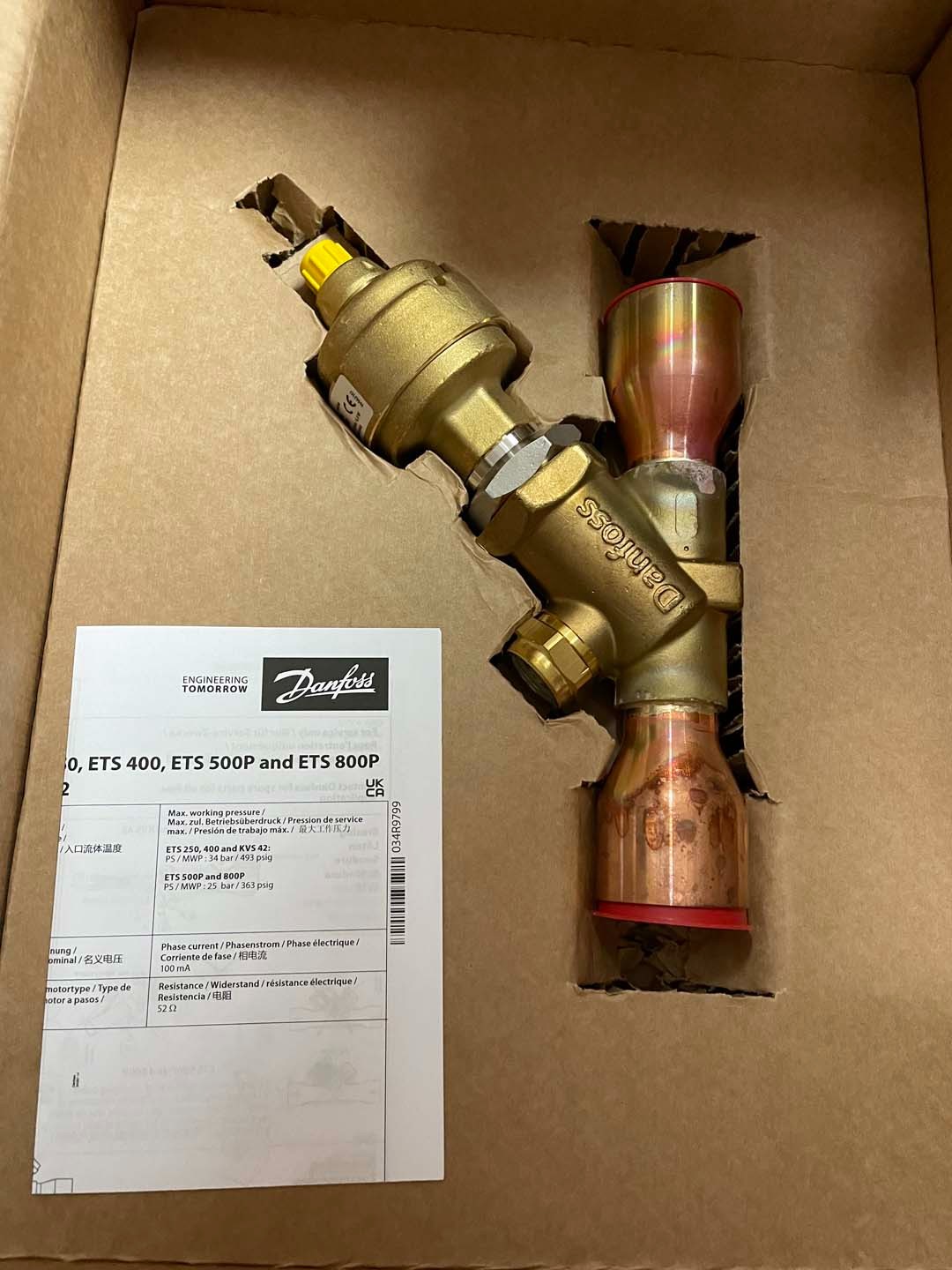 Danfoss Electric exp. valve ETS250 034G2602