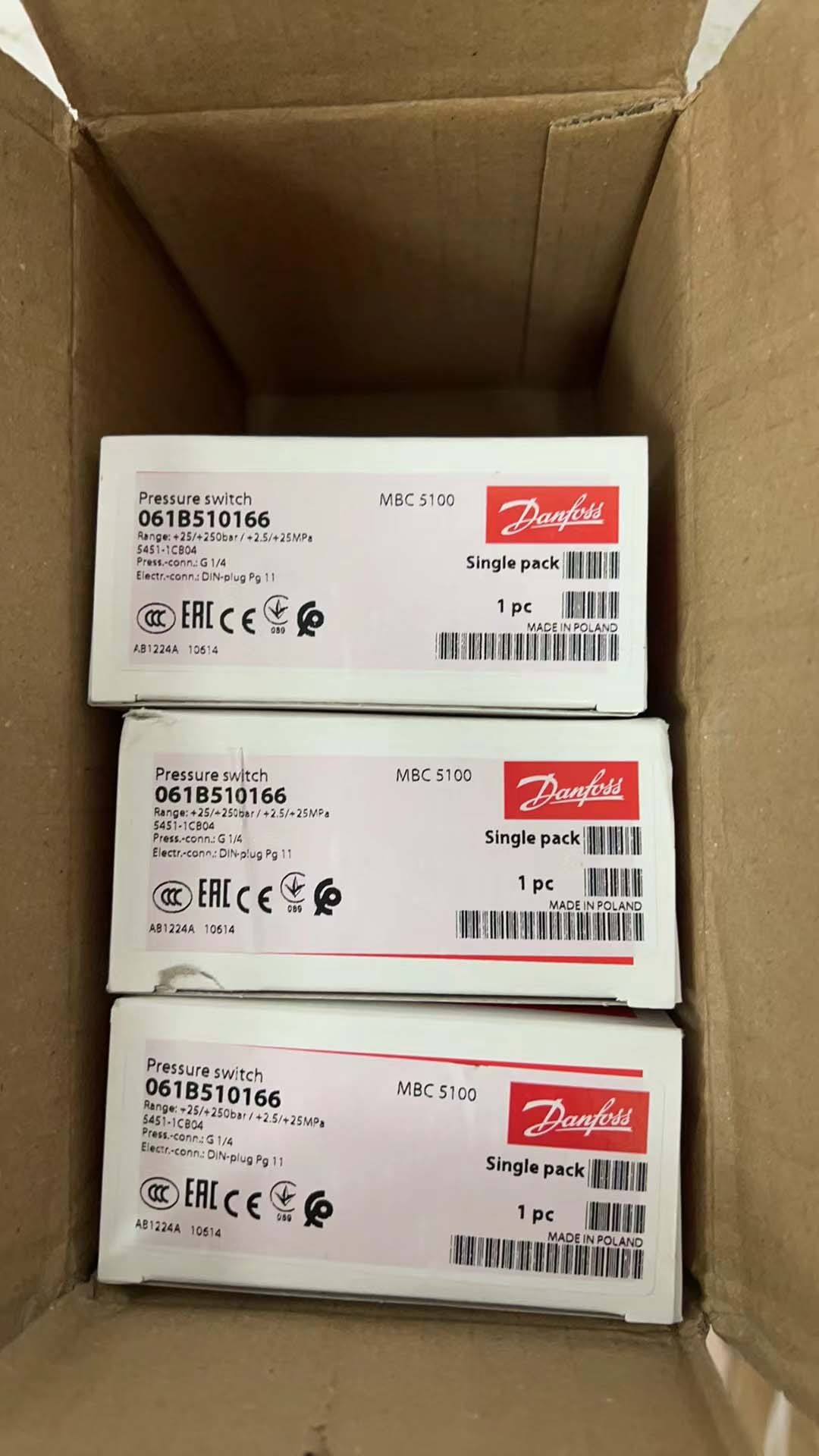 Danfoss Pressure switch MBC5100 061B510166