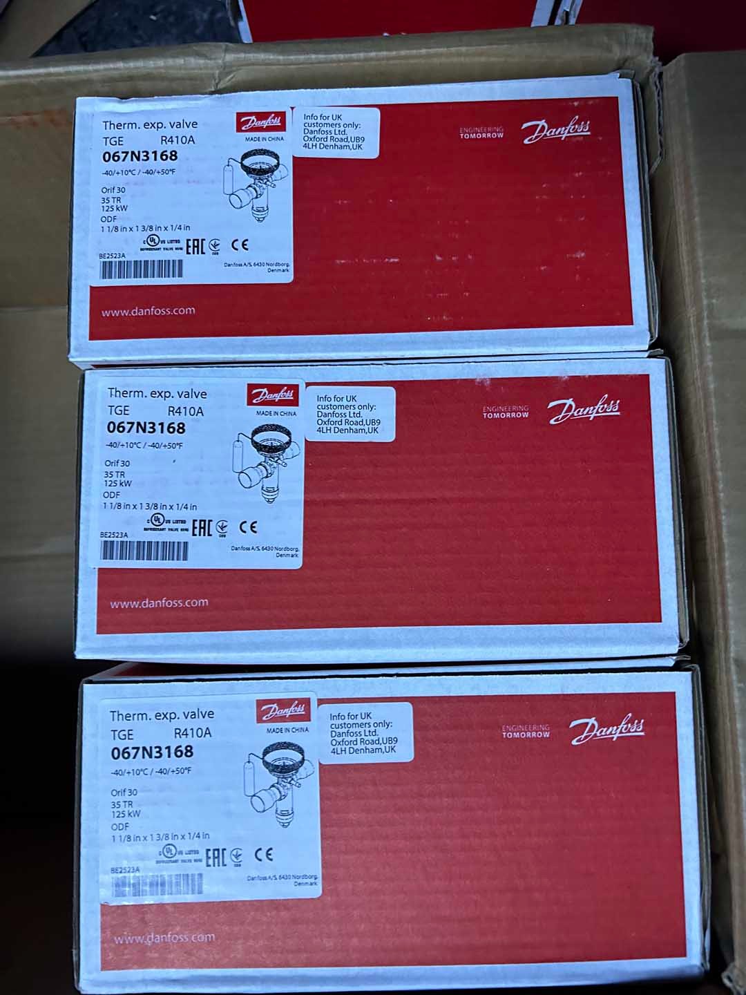 Danfoss Therm. exp. valve 067N3168